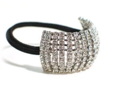 Flexible Rhinestone Ponytail Wrap-Around, Medium