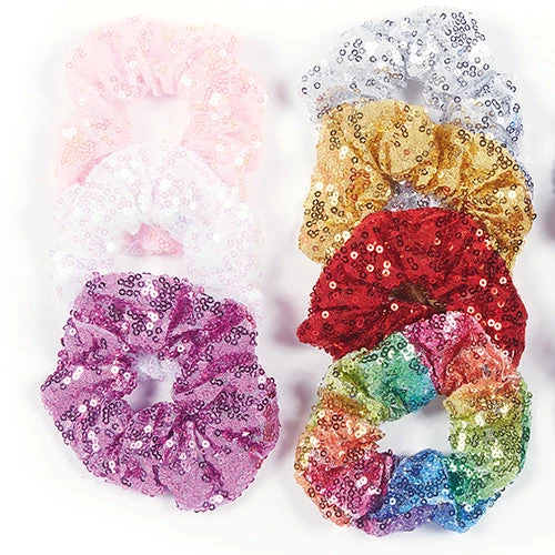 Sequin Scrunchies 3 Sequin Scrunchies