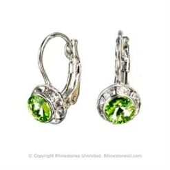 Crystal Wire Earrings, 8mm Size -M & M Skatewear Shop 4002euPER
