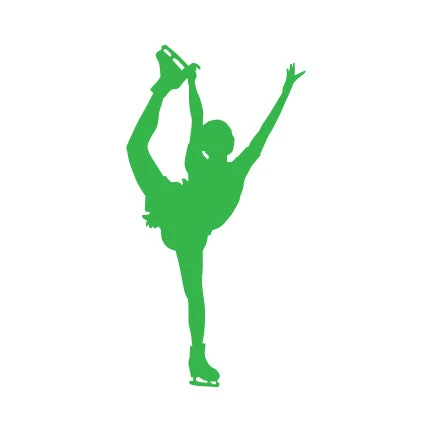 Figure Skater Decal, Catch Foot Spiral 5 Figure Skater Decal, Catch Foot Spiral - Image 3