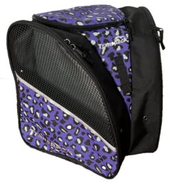 Transpack Skate Bag, Prints -M & M Skatewear Shop 6682 65VioletLeopardSideView
