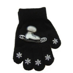 Snowflake And Skate Logo Gloves