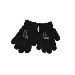 Rhinestone Skate Logo Gloves