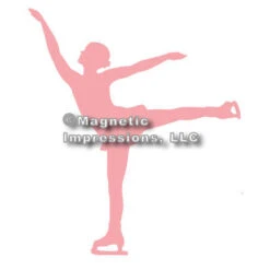 Figure Skater Car Magnet, Spiral -M & M Skatewear Shop 761 zoom