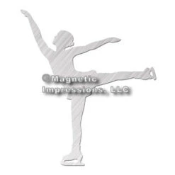 Figure Skater Car Magnet, Spiral -M & M Skatewear Shop 769 std