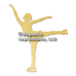 Figure Skater Car Magnet, Spiral -M & M Skatewear Shop 770 zoom