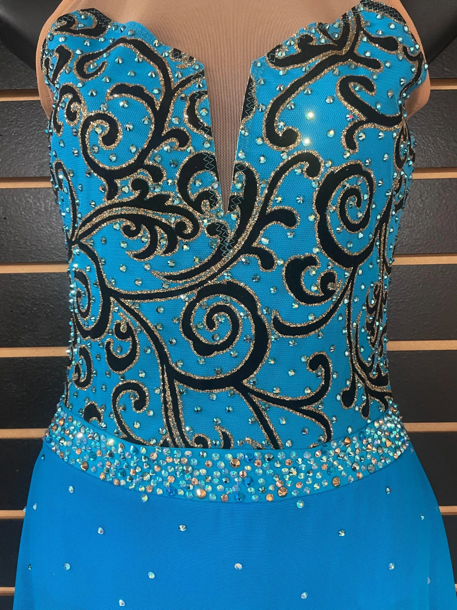 Brad Griffies Ready To Ship 419 Belted Dress With Crystals 4 Brad Griffies Ready To Ship 419 Belted Dress With Crystals - Image 2