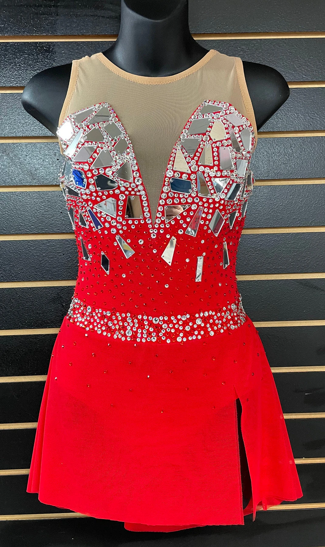 Brad Griffies Ready To Ship Belted Dress With Crystals & Mirrors 3 Brad Griffies Ready To Ship Belted Dress With Crystals & Mirrors