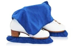 Blade Covers/Soakers & Towel Set, Terry Cloth -M & M Skatewear Shop BladeBlue1Image Dk
