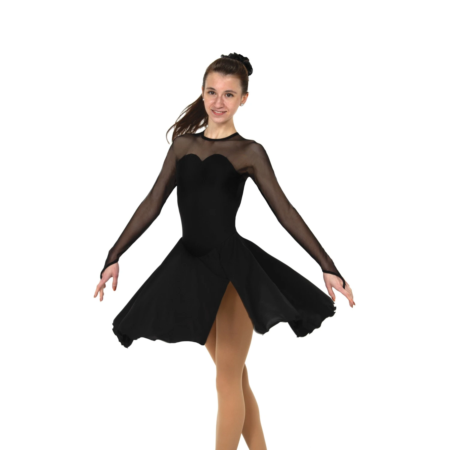 Solitaire Skatewear D22016 Sweetheart Dance Dress, Plain OR With Crystals 4 Solitaire Skatewear D22016 Sweetheart Dance Dress, Plain OR With Crystals - Image 2