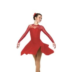 Solitaire Skatewear D22016 Sweetheart Dance Dress, Plain OR With Crystals 13 Solitaire Skatewear D22016 Sweetheart Dance Dress, Plain OR With Crystals -M & M Skatewear Shop D22016P Red Front