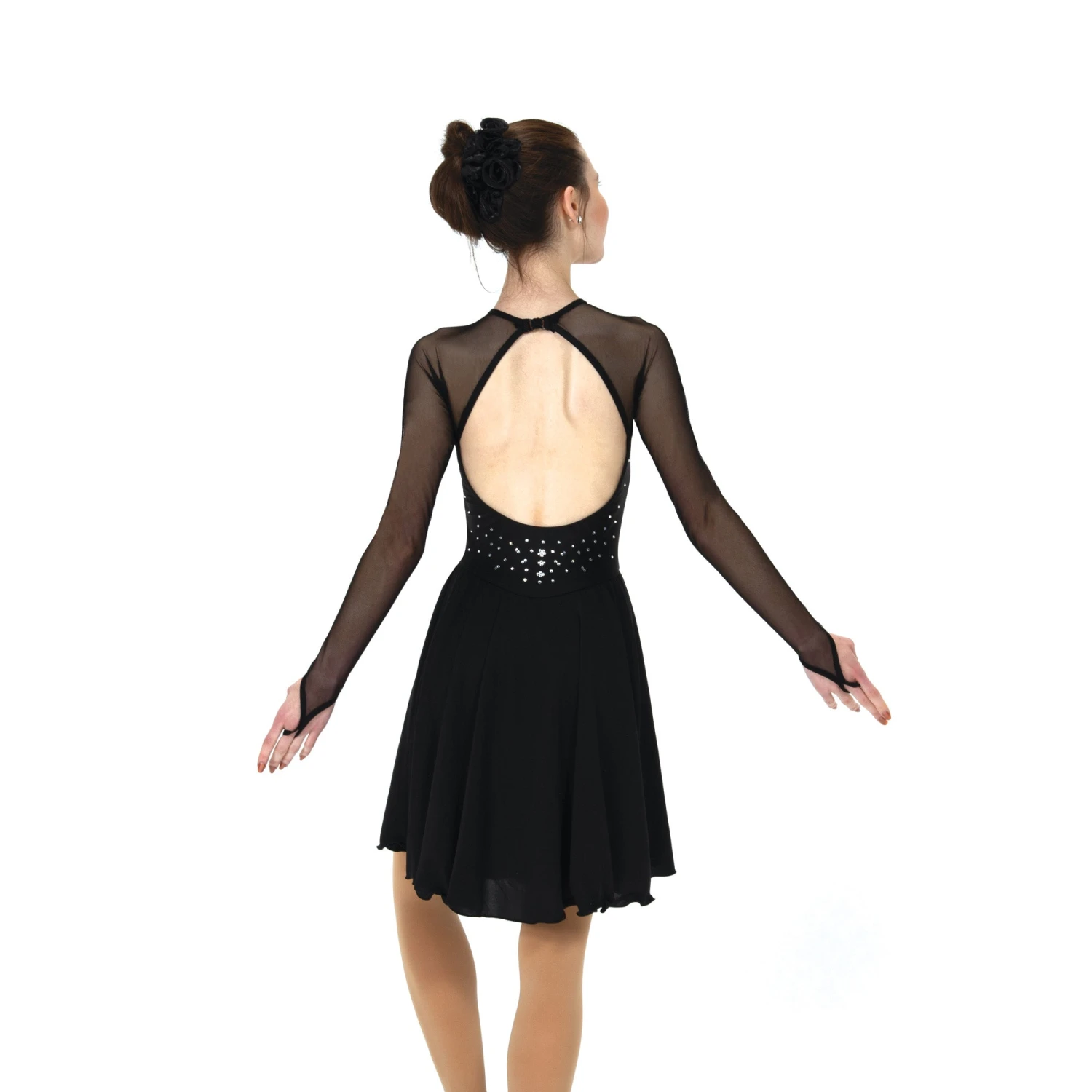 Solitaire Skatewear D22016 Sweetheart Dance Dress, Plain OR With Crystals 10 Solitaire Skatewear D22016 Sweetheart Dance Dress, Plain OR With Crystals - Image 8