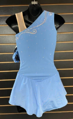 Del Arbour Ready To Ship One Shoulder Dress With Crystals -M & M Skatewear Shop DelArbourBack