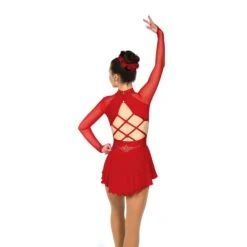 Solitaire Skatewear F22002R Strappy Back Dress: Lightly Crystalled 14 Solitaire Skatewear F22002R Strappy Back Dress: Lightly Crystalled -M & M Skatewear Shop F21008R Red Back