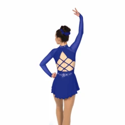 Solitaire Skatewear F22002R Strappy Back Dress: Lightly Crystalled 16 Solitaire Skatewear F22002R Strappy Back Dress: Lightly Crystalled -M & M Skatewear Shop F22002R Royal Back
