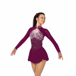 Solitaire Skatewear F22002S Strappy Back Dress: Super Crystals 11 Solitaire Skatewear F22002S Strappy Back Dress: Super Crystals -M & M Skatewear Shop F22002S Port C Front