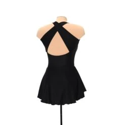 Solitaire Skatewear F22006P Tapered Cut Dress, No Crystals -M & M Skatewear Shop F22006P Black Back