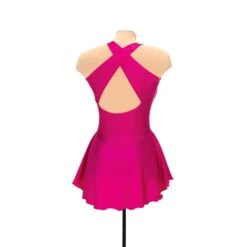 Solitaire Skatewear F22006P Tapered Cut Dress, No Crystals -M & M Skatewear Shop F22006P Rose Back