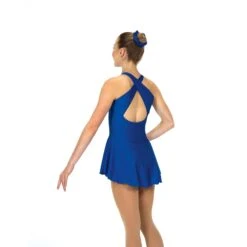 Solitaire Skatewear F22006P Tapered Cut Dress, No Crystals -M & M Skatewear Shop F22006P Royal Back