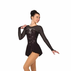 Solitaire Skatewear F22007R Sweetheart Dress: Light Loop Crystal Pattern 15 Solitaire Skatewear F22007R Sweetheart Dress: Light Loop Crystal Pattern -M & M Skatewear Shop F22007RBlackFront