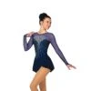 Solitaire Skatewear F22007S Sweetheart Dress: Super Crystals Version -M & M Skatewear Shop F22007S Navy Front