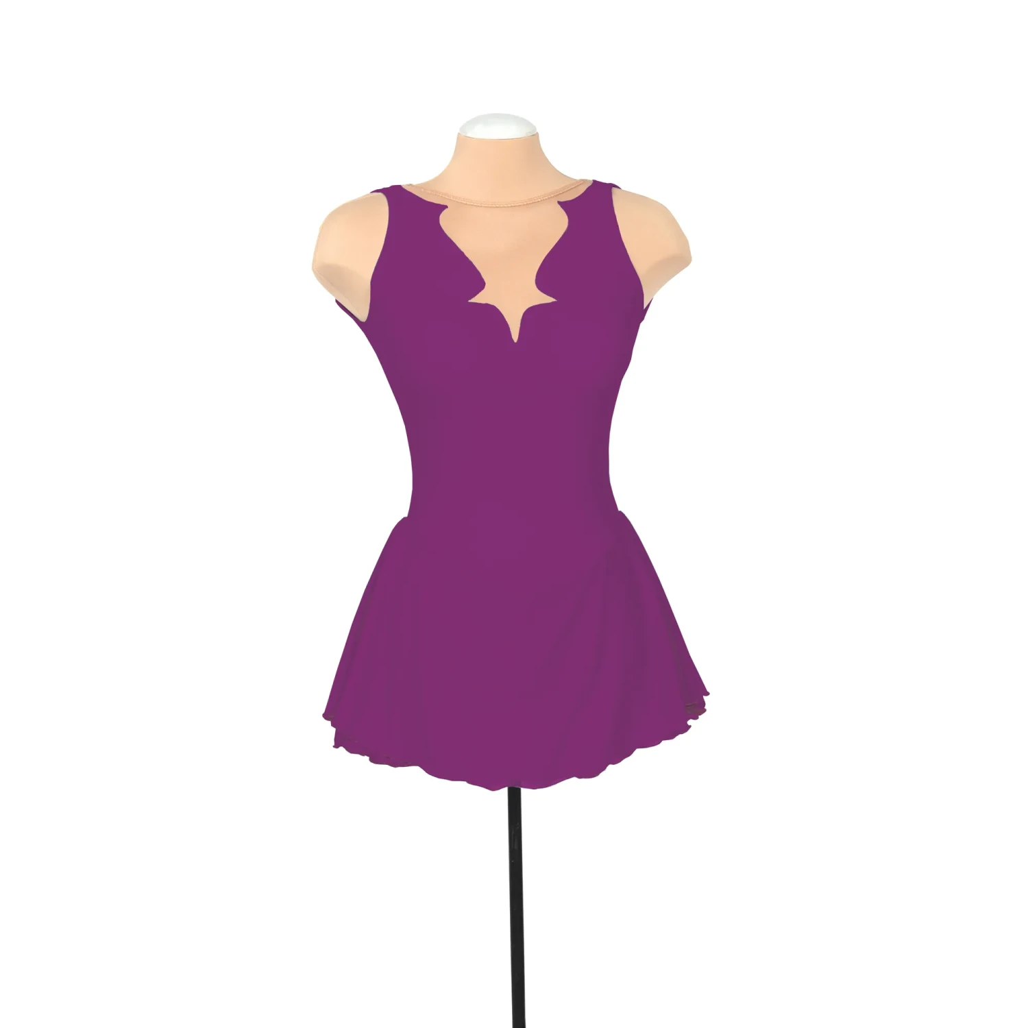 Solitaire Skatewear F22012P Fancy Cutwork Dress: NO Crystals 3 Solitaire Skatewear F22012P Fancy Cutwork Dress: NO Crystals