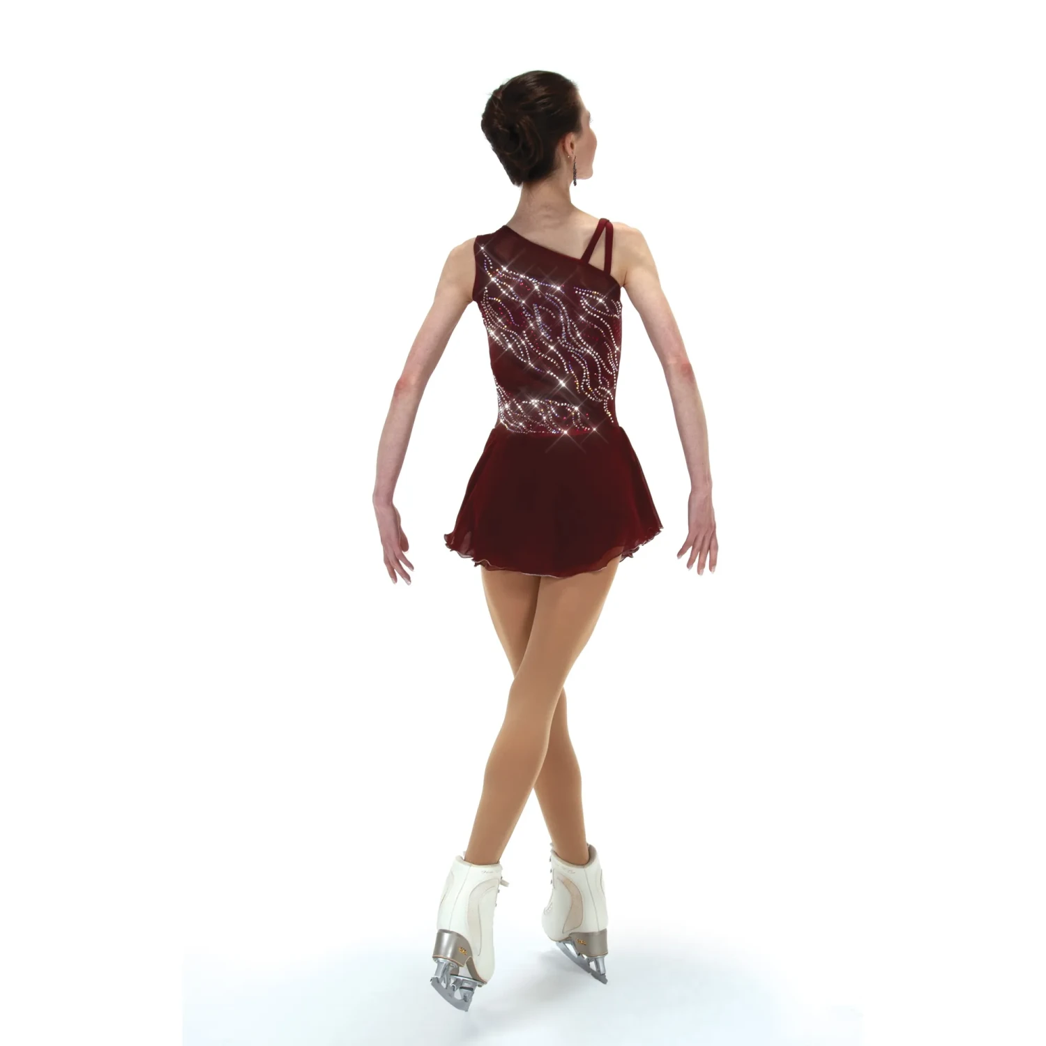 Solitaire Skatewear F24004 Mesh Inset Dress, No Crystals OR Super Crystals 14 Solitaire Skatewear F24004 Mesh Inset Dress, No Crystals OR Super Crystals - Image 12