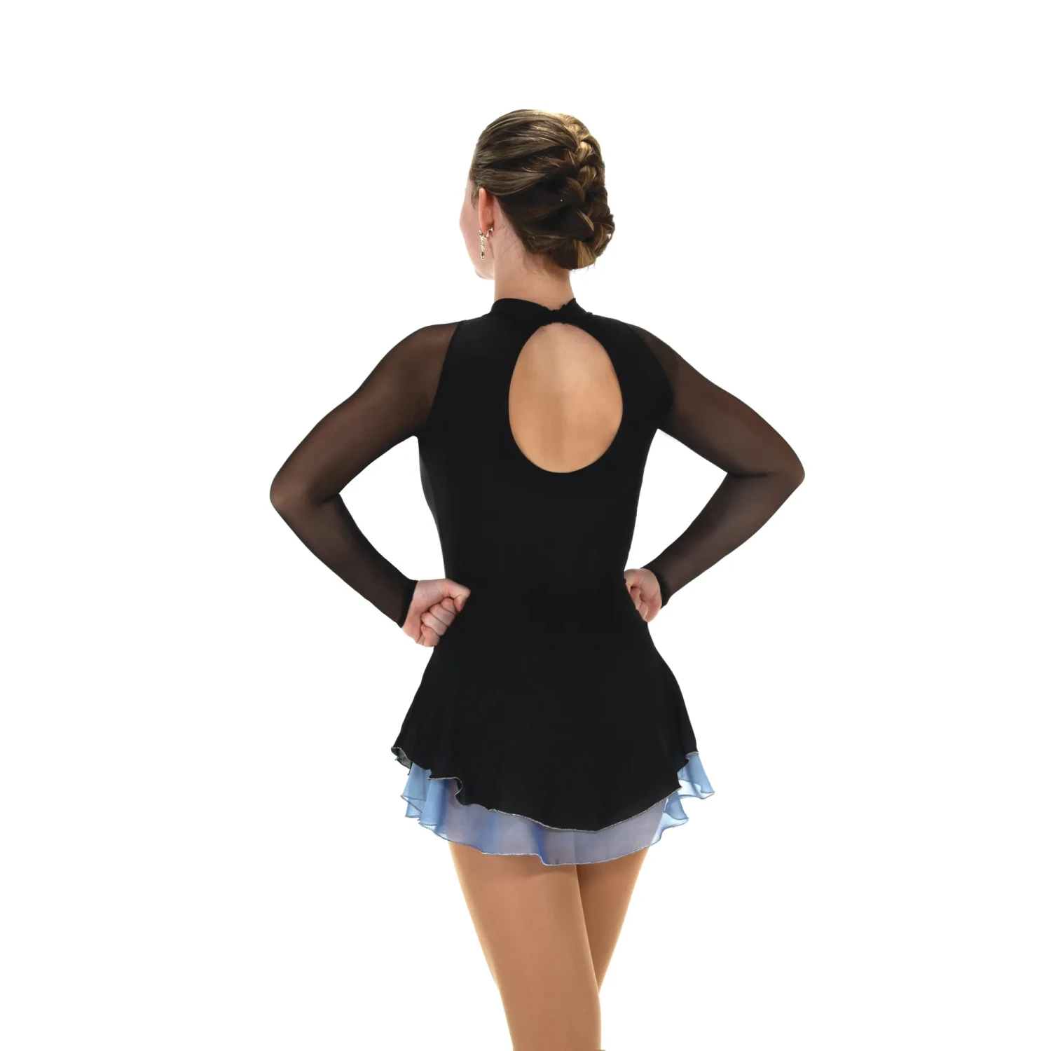 Solitaire Skatewear F24022 Accent Skirt Dress, No Crystals OR With Crystals 11 Solitaire Skatewear F24022 Accent Skirt Dress, No Crystals OR With Crystals - Image 9