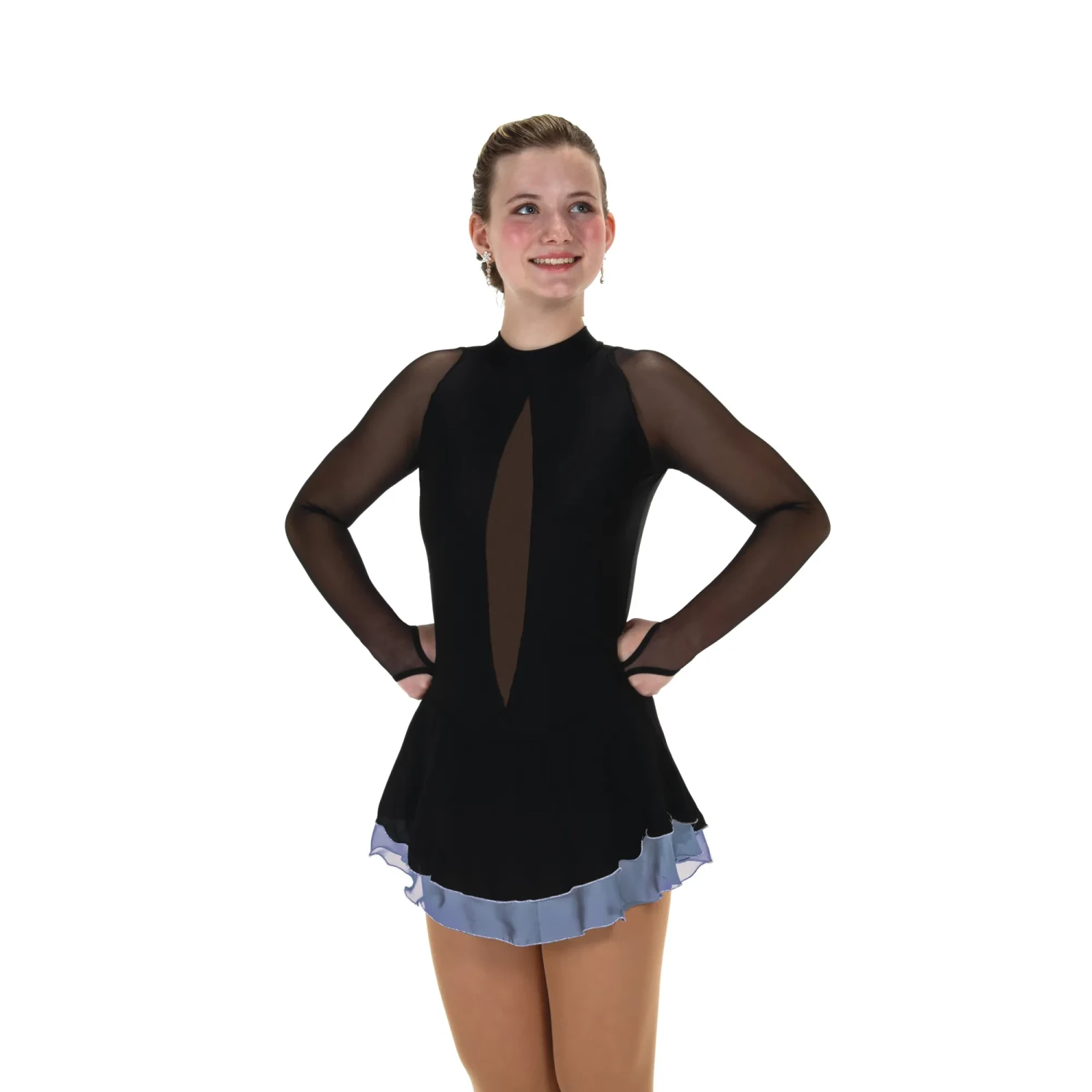 Solitaire Skatewear F24022 Accent Skirt Dress, No Crystals OR With Crystals 5 Solitaire Skatewear F24022 Accent Skirt Dress, No Crystals OR With Crystals - Image 3