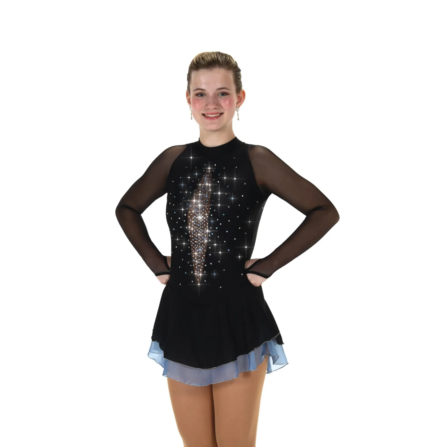 Solitaire Skatewear F24022 Accent Skirt Dress, No Crystals OR With Crystals 10 Solitaire Skatewear F24022 Accent Skirt Dress, No Crystals OR With Crystals - Image 8