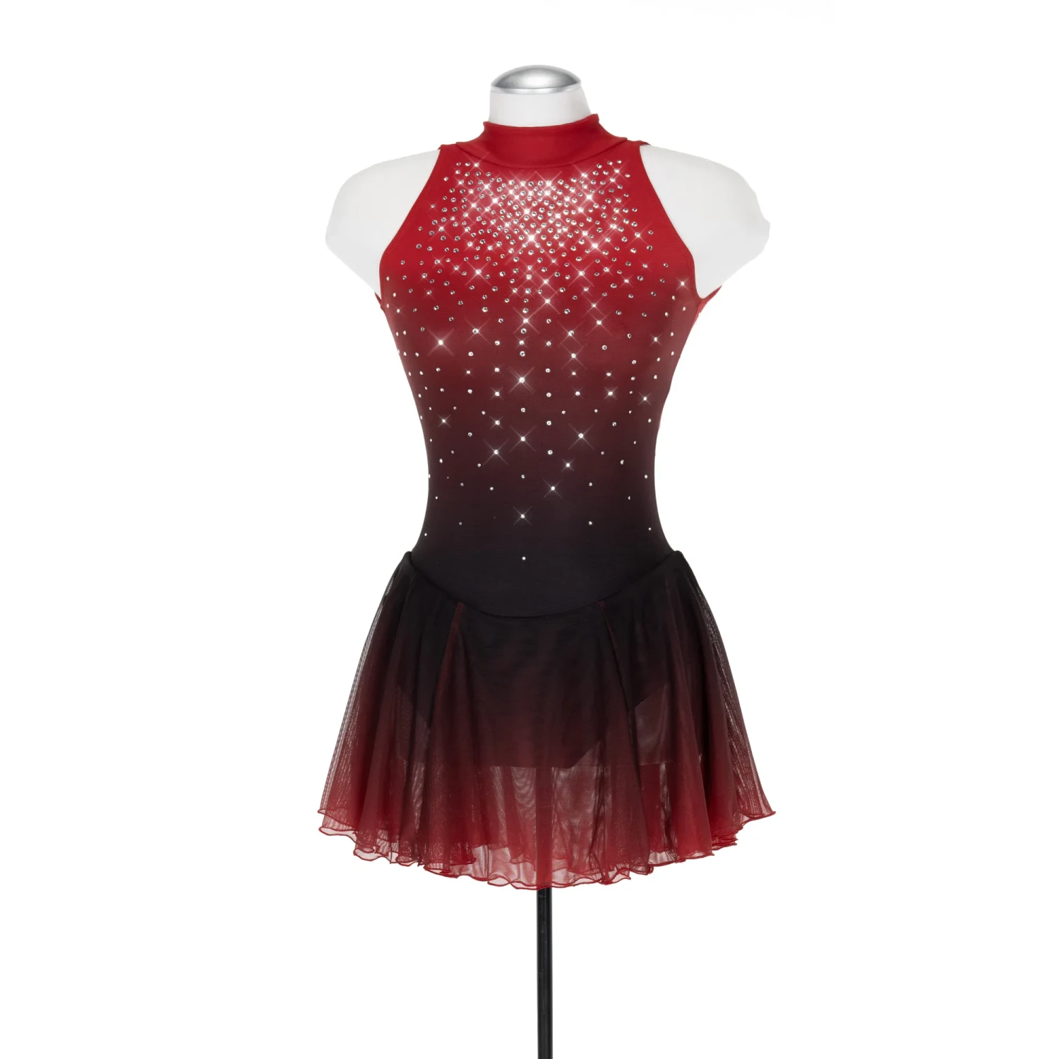 Solitaire Skatewear F25005P/R Solitaire Ombré Dress, Plain OR With Crystals 5 Solitaire Skatewear F25005P/R Solitaire Ombré Dress, Plain OR With Crystals - Image 3