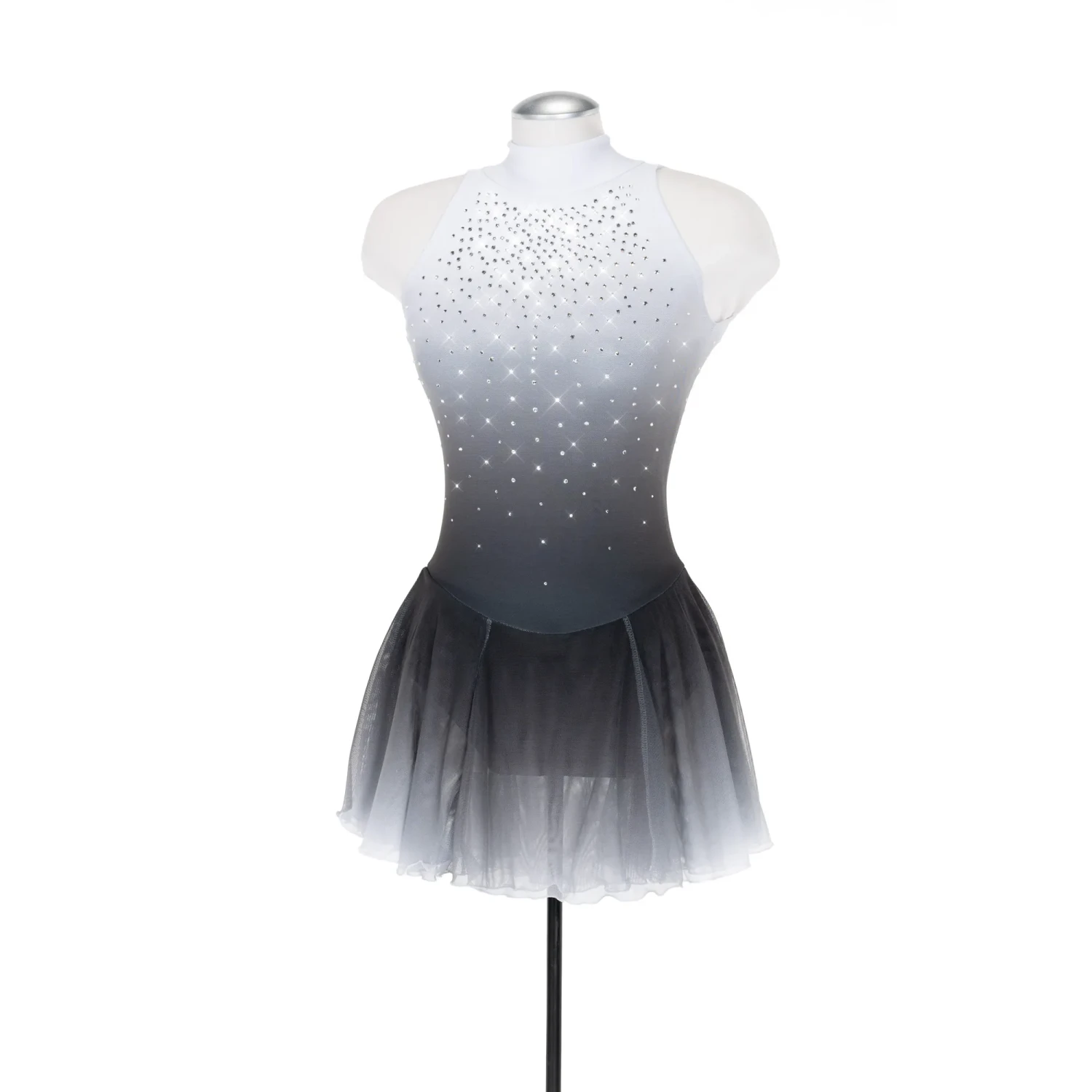 Solitaire Skatewear F25005P/R Solitaire Ombré Dress, Plain OR With Crystals 7 Solitaire Skatewear F25005P/R Solitaire Ombré Dress, Plain OR With Crystals - Image 5