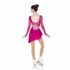 Solitaire Skatewear F25018 Swoosh Dress, Plain OR With Crystals -M & M Skatewear Shop F25018Rpinkback 2025