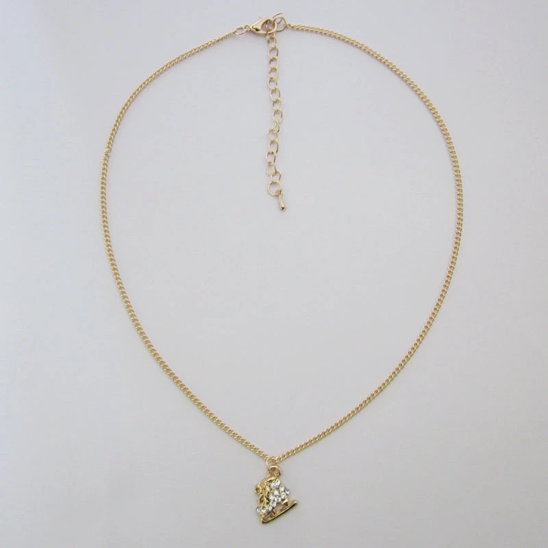 Crystal Ice Skate Necklace 5 Crystal Ice Skate Necklace - Image 3