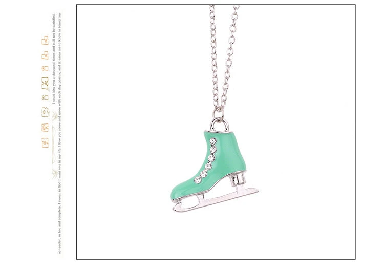 Enamel Pendant With Pavé Crystals Necklace 4 Enamel Pendant With Pavé Crystals Necklace - Image 2