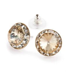 Crystal Earrings, 12mm Size 30 Crystal Earrings, 12mm Size -M & M Skatewear Shop JEHONG15P 18597.1664552041