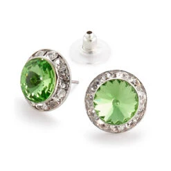 Crystal Earrings, 12mm Size 40 Crystal Earrings, 12mm Size -M & M Skatewear Shop JEPER15P 1 90617.1661979428