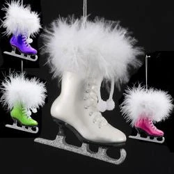 Glass Ice Skate Ornament 4 Glass Ice Skate Ornament - Image 2