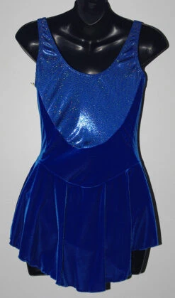 Motionwear Ready To Ship 8060 Sleeveless Sparkle Velvet Dress -M & M Skatewear Shop MOT80602b