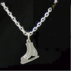 Silver Skate Necklace