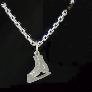 Silver Skate Necklace 3 Silver Skate Necklace