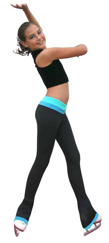 Chloe Noel P19 Reversible 2-Tone Skate Pants With Color Cuff 3 Chloe Noel P19 Reversible 2-Tone Skate Pants With Color Cuff