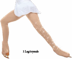 Chloe Noel 8832 Over-The-Boot Tights With Crystals