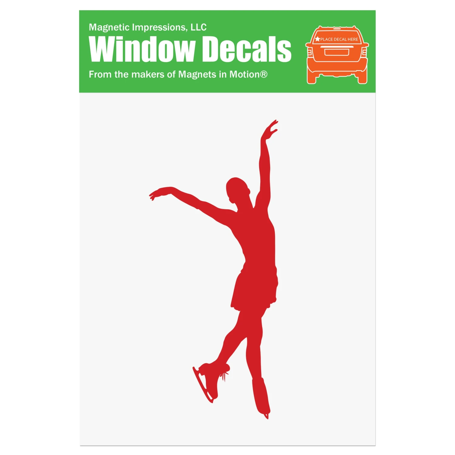 Figure Skater Decal, Ending Pose 3 Figure Skater Decal, Ending Pose