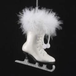 Glass Ice Skate Ornament