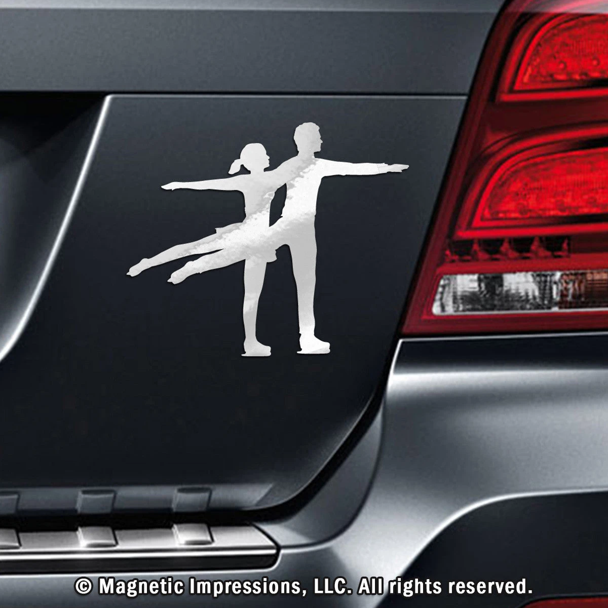 Figure Skater Car Magnet, Pairs 3 Figure Skater Car Magnet, Pairs